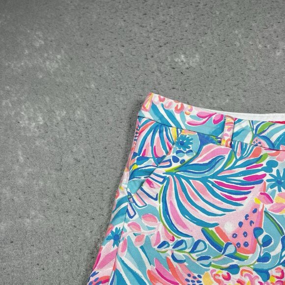 Lilly Pulitzer Shorts Womens Size 4 Tropical Punch Knit Callahan Fruit Pattern - Picture 3 of 12